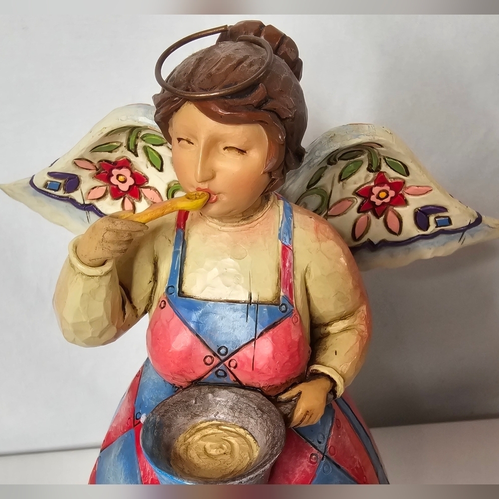 Jim Shore Bless This Kitchen Kitchen Fairy Angel Heartwood Creek With Box - Picture 7 of 14